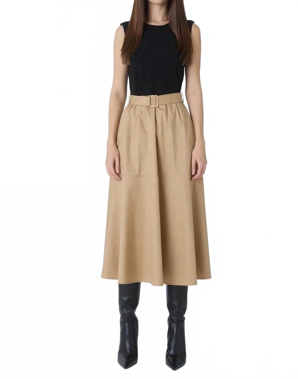 NEW JS71 wyatt mixed media dress in black & white & khaki